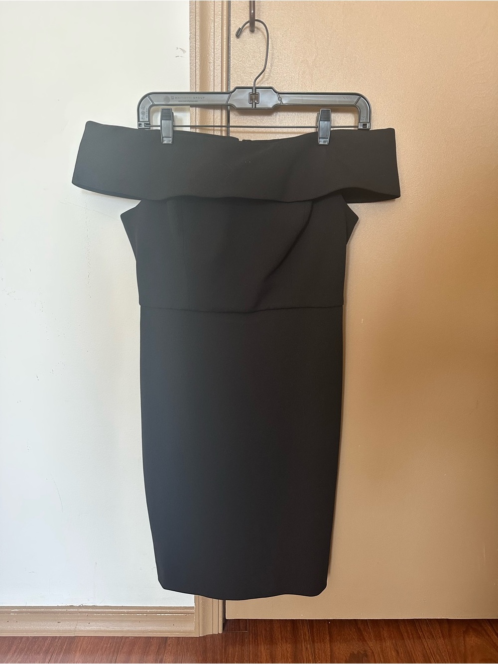 Calvin Klein black off the shoulder dress